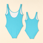 Flamingo Mommy & Me Swimsuit - flat lay, back