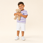 Teddy Stripe Family Matching Set - kids top and pants