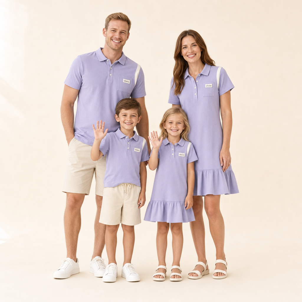 Sunny Letters Family Matching Set - family of four in the matching set