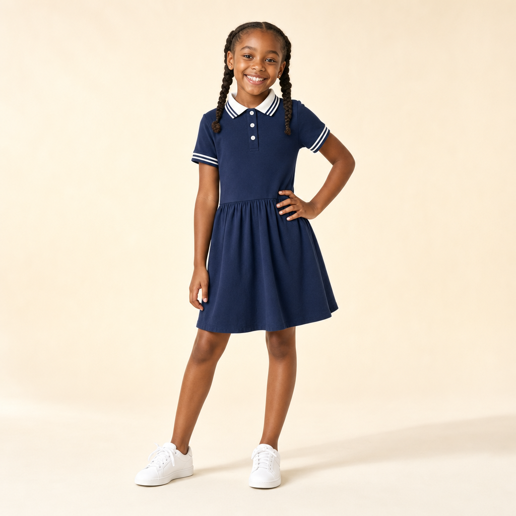 Resort Polo Family Matching Set - girl's polo dress