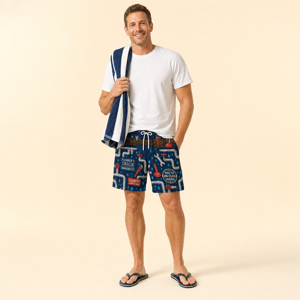 Quick-Dry Father & Son Swim Trunks - men's swim trunks