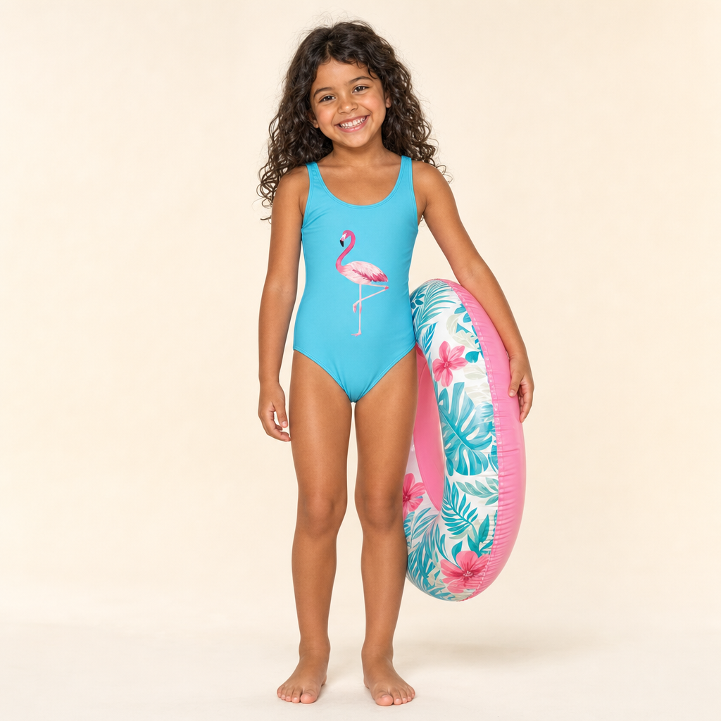 Flamingo Mommy & Me Swimsuit - girl's one-piece