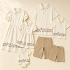 Little Rabbit Family Matching Set - flat lay, front