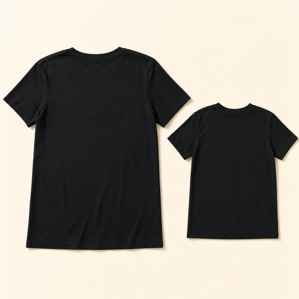 Mama Saurus Mommy & Me Tee - flat lay, back