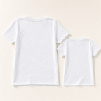 Bloom & Heart Mommy & Me Tee - flat lay, back