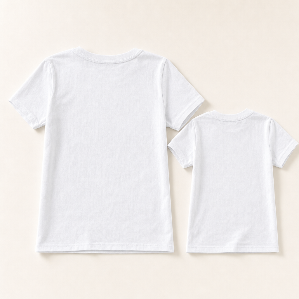 Bloom & Heart Mommy & Me Tee - flat lay, back