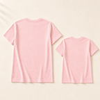 Pink Vacation Mommy & Me Tee - flat lay, back