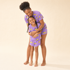 Summer Nights Mommy & Me Pajamas - mom and daughter in matching pajamas