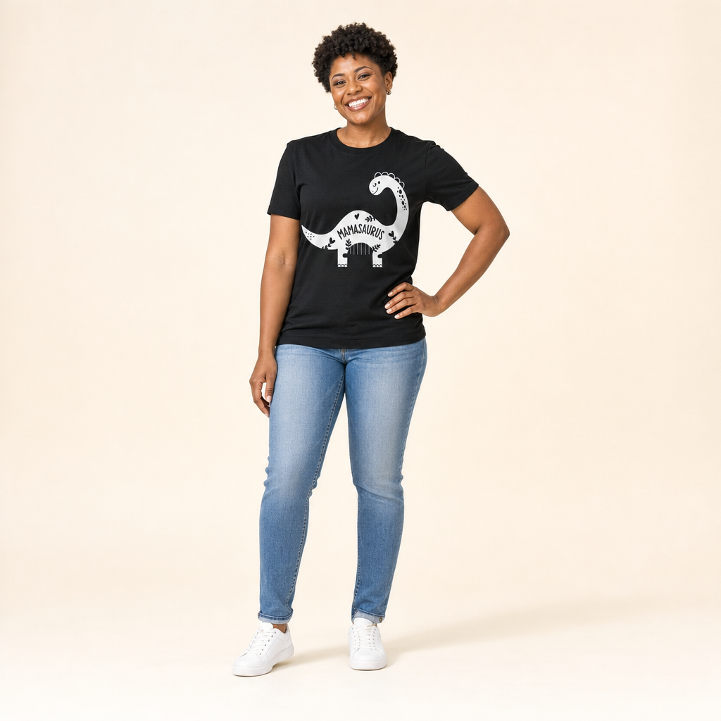 Mama Saurus Mommy & Me Tee - women's Mama tee