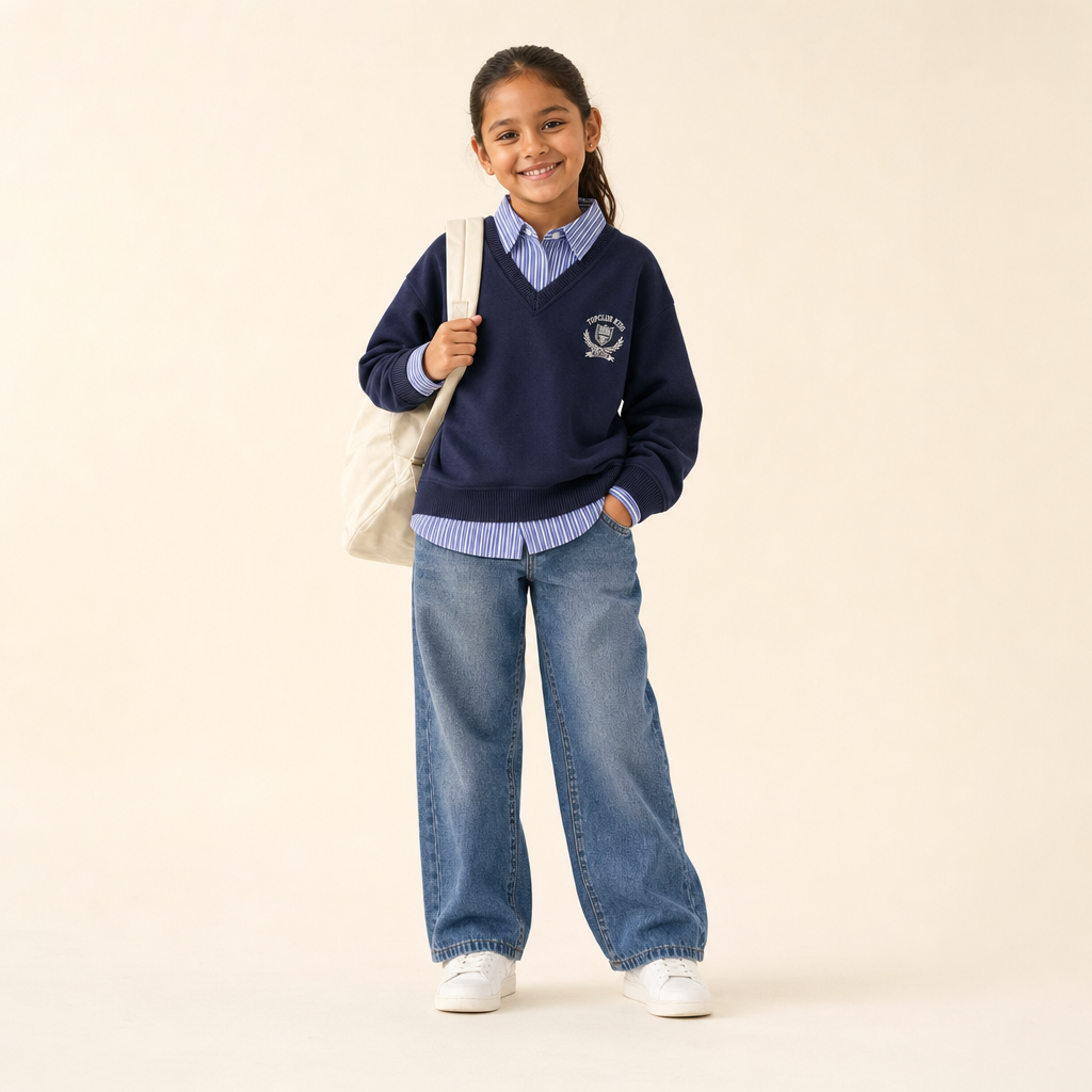Prep Club Kids' Sweater & Jeans Set - sweater and jeans, full length