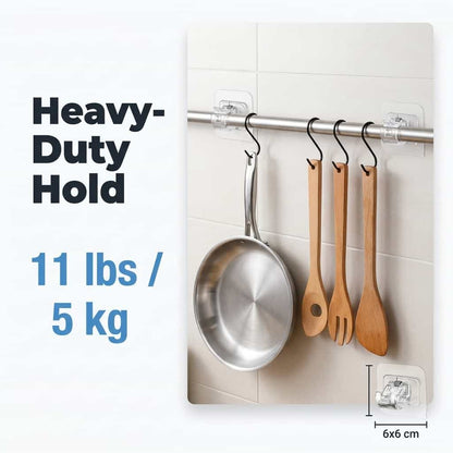 Damage-Free Adhesive Wall Hooks
