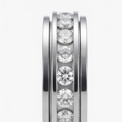 Rotating Zirconia Spinner Ring